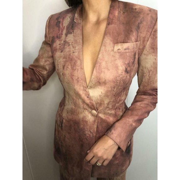Sid Neigum Mars Printed Blazer 1130$ size 4 hand made in Canada - Picture 7 of 8